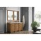 James Martin Vanities Bristol 60in Double Vanity, Saddle Brown w/ 3 CM Ethereal Noctis Quartz Top 157-V60D-SBR-3ENC - alternate 3